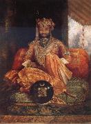 George Landseer His Highness Maharaja Tukoji II of Indore USA oil painting artist